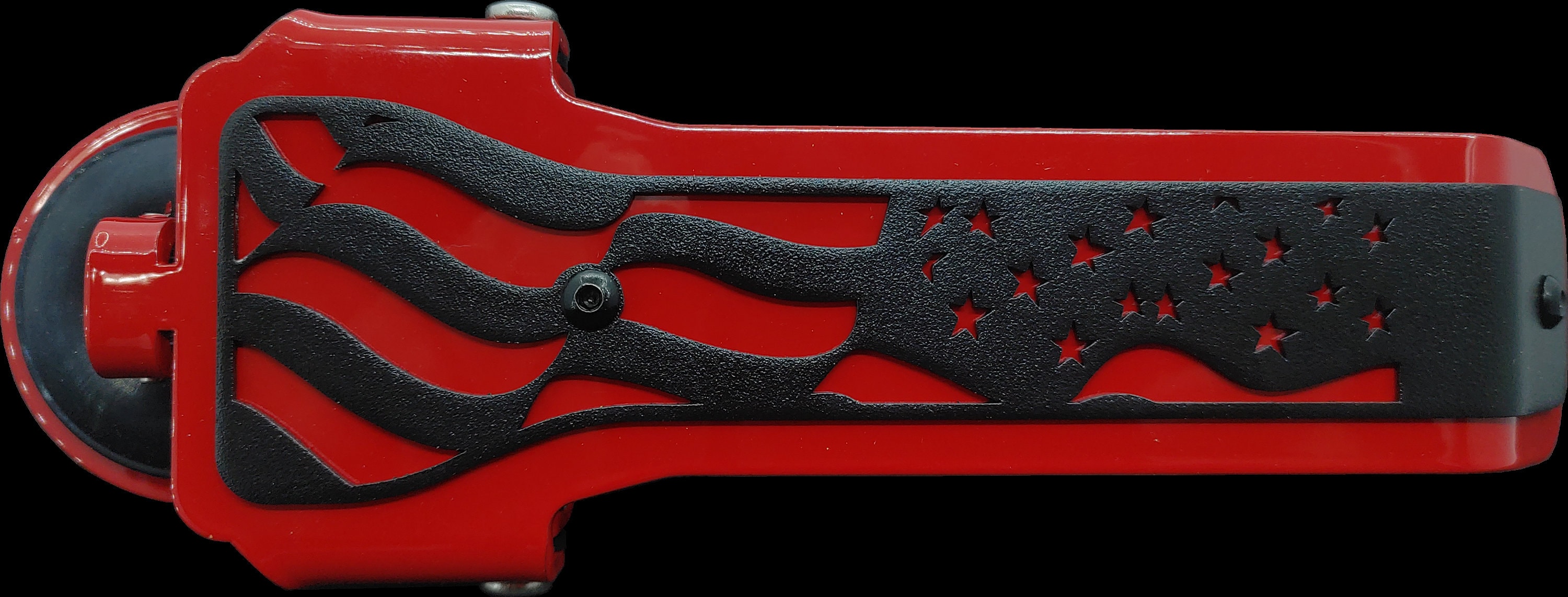 Handle Matters Black Flag on Red Door Handle for 20072018 Jeep