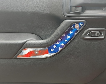 Flag Jeep Wrangler JK JKU (2011-2018) Interior Door Grab Handle Trim