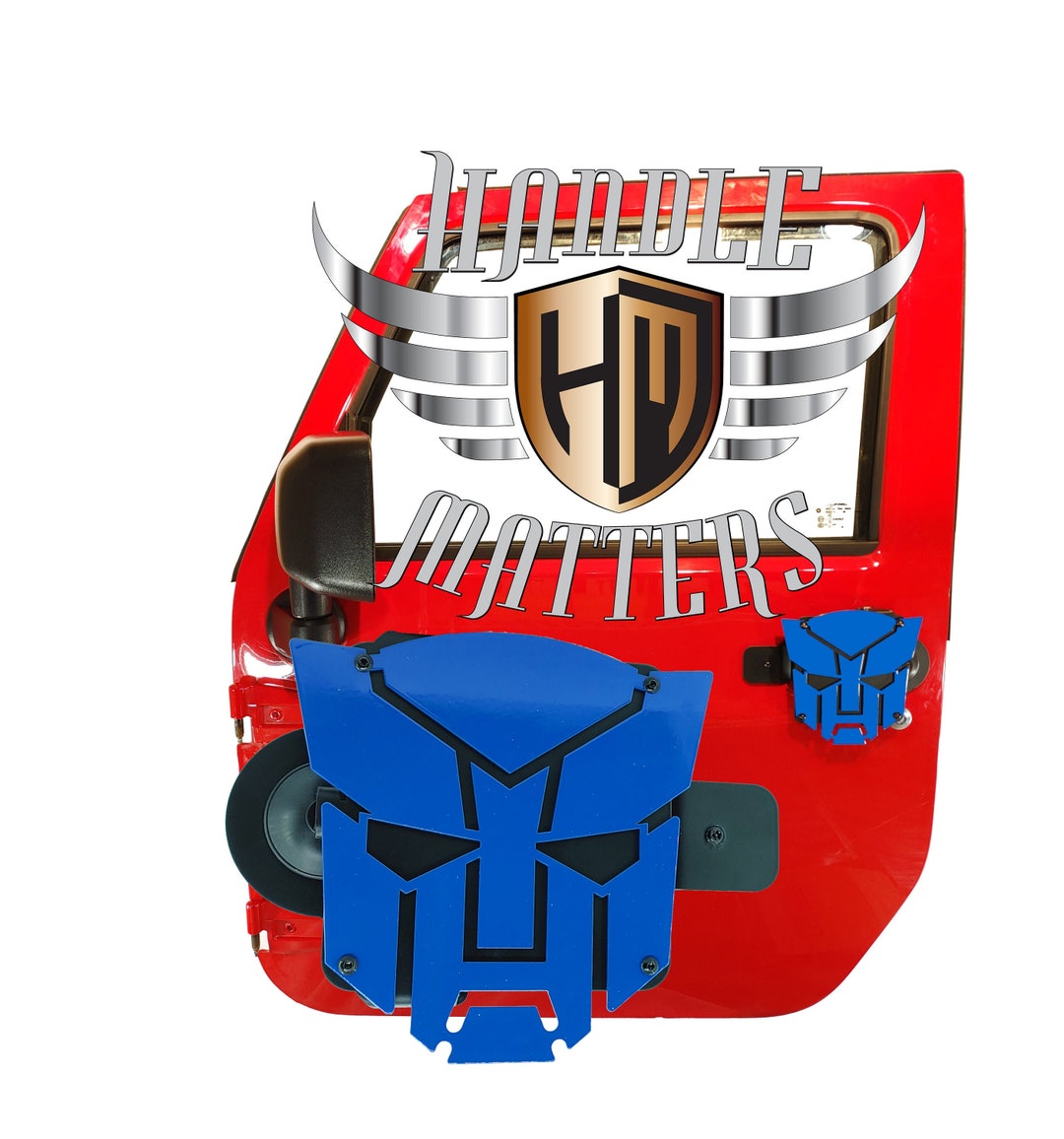 Handle Matters Door Handle for 20072018 Jeep Wrangler JK/JKU With Blue