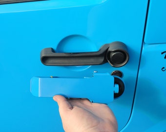 Handle Matters Chief Blue Skinny Door Handle for 2007-2018 Jeep Wrangler JK/JKU (1 Door Handle)