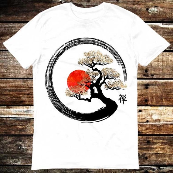 Bonsai Tree T Shirt Zen Buddhism Enso Circle Tees Bonsai Tree T Shirt Zen Buddhism Enso Circle Tees