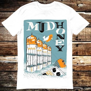 Mudhoney Concert Live Vinyl promo poster T-shirt meme cadeau shirt grappig T-shirt vintage stijl esthetische Unisex gamer cultfilm muziek 6235