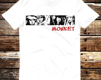 Monkey Magic Japanese Collage TV Show T Shirt Meme Gift Top Tee Unisex Gamer Movie Music 6337