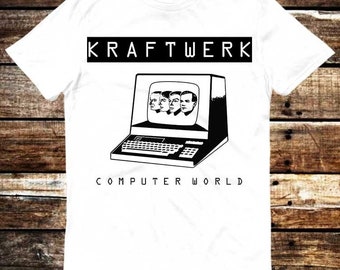 Kraftwerk Promo Release Computer World Vinyl Label T Shirt Meme Gift Funny Tee Vintage Style Aesthetic Unisex Gamer Cult Movie Music 6062