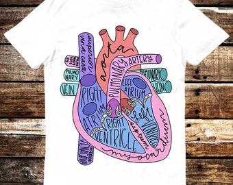 Anatomy of Heart Healthy Life Vegan Vegetarian T Shirt Meme Gift Shirt Funny Tee Vintage Style Aesthetic Unisex Gamer Cult Movie Music 6166