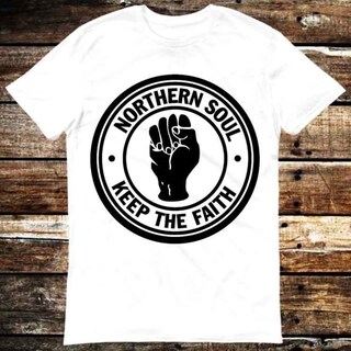 Tribal T-Shirts Northern Soul Felpa Con Cappuccio Uomo/Donna | Keep The Faith | Cotone 280g | Tasca A Marsupio