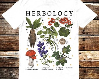 Herbology Plants T Shirt Meme Gift Shirt Funny Tee Vintage Style Aesthetic Unisex Gamer Cult Movie Music 6102