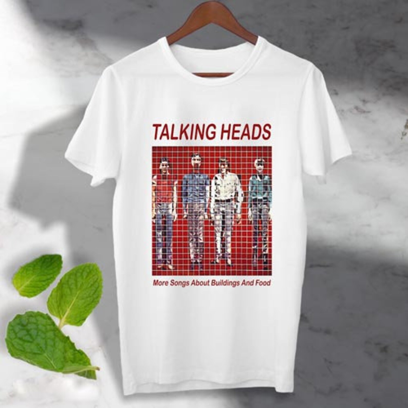 Talking Heads Tee
 Talking Heads T Shirt More Songs About Buildings And Food T