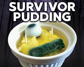 Survivor Pudding Candle | Dead By Daylight Inspired, Eyeball & Severed Finger
