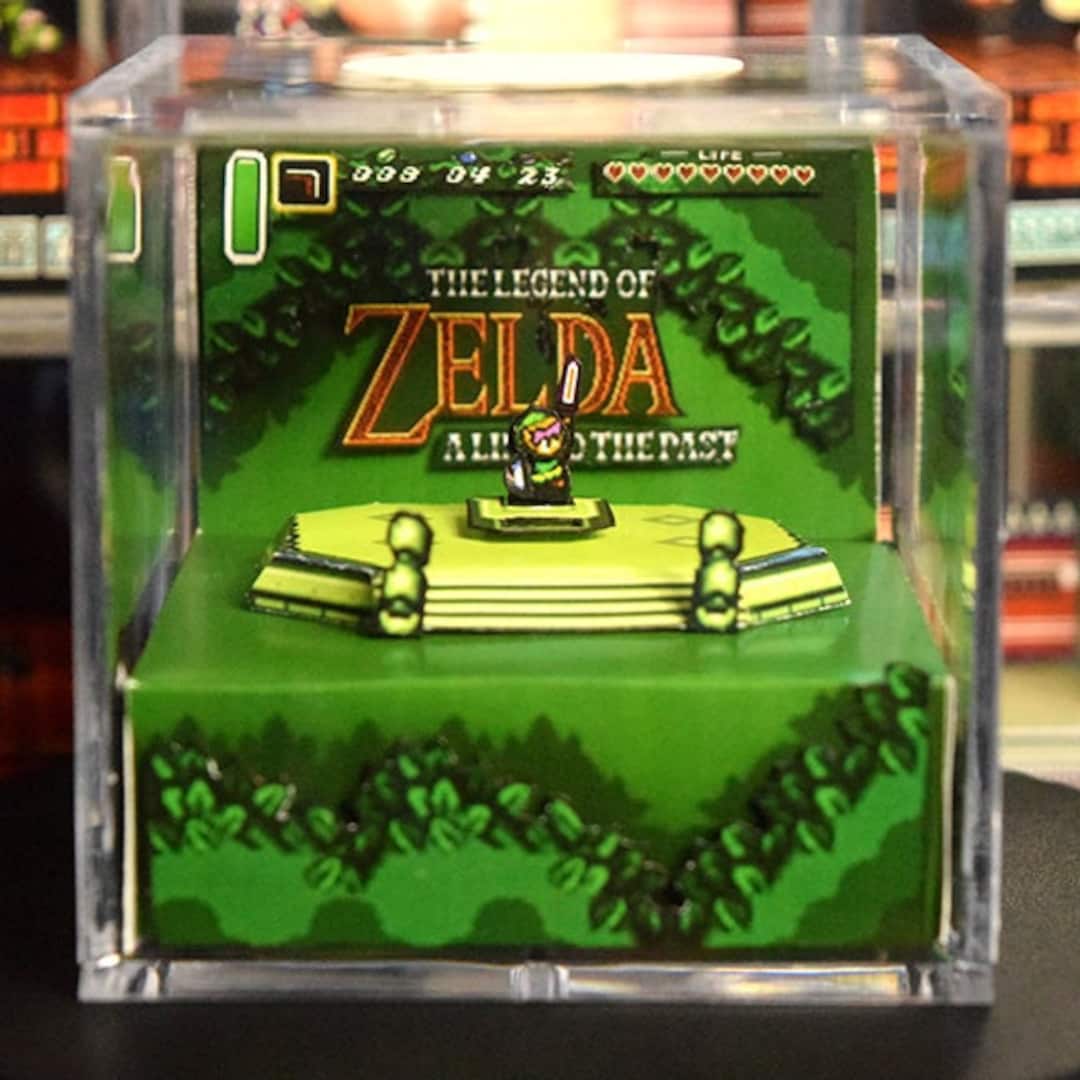 SCENTED Legend of Zelda A Link to the Past 3D Papercraft Diorama FREE