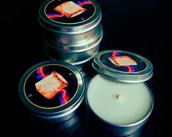 Proton Streams & Marshmallow Cream Candles, Cedar, Teakwood, Smoke (2 oz)