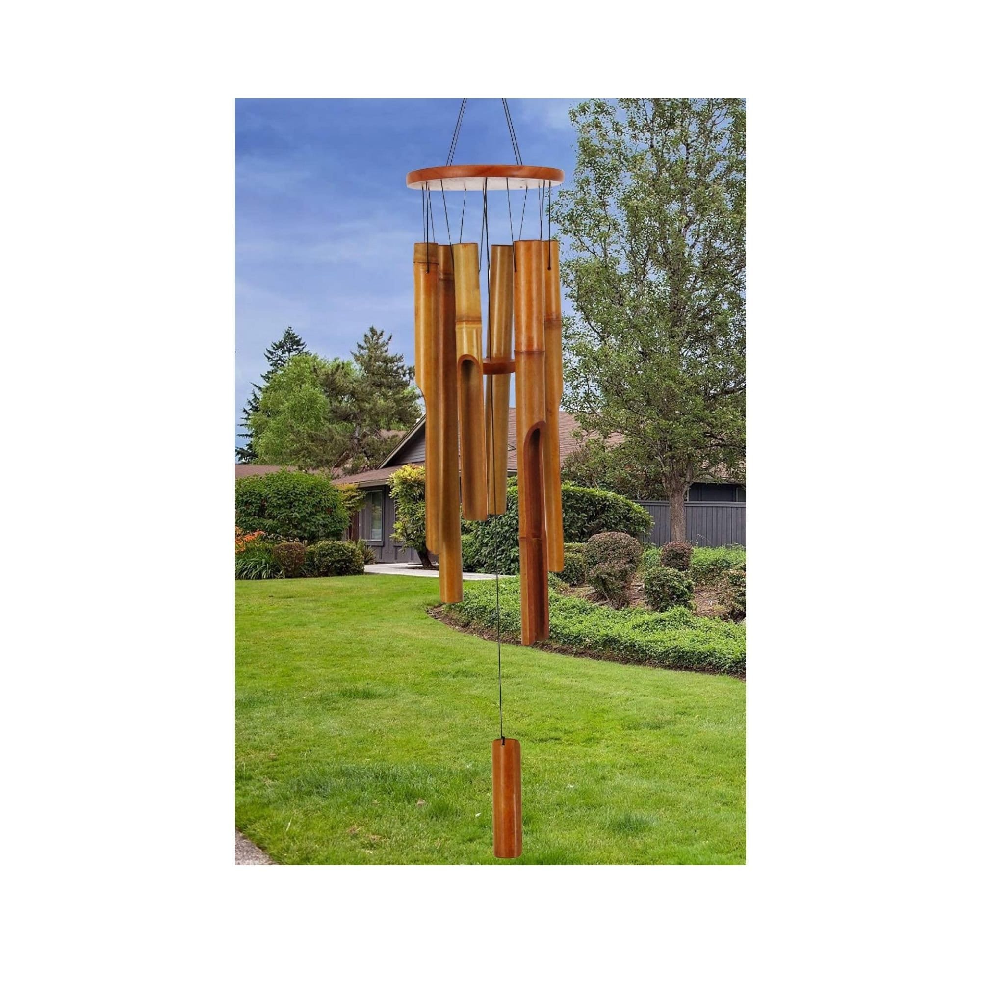36Wooden Wind Chimes Outdoor Large Bamboo Wind Chime Wind Etsy