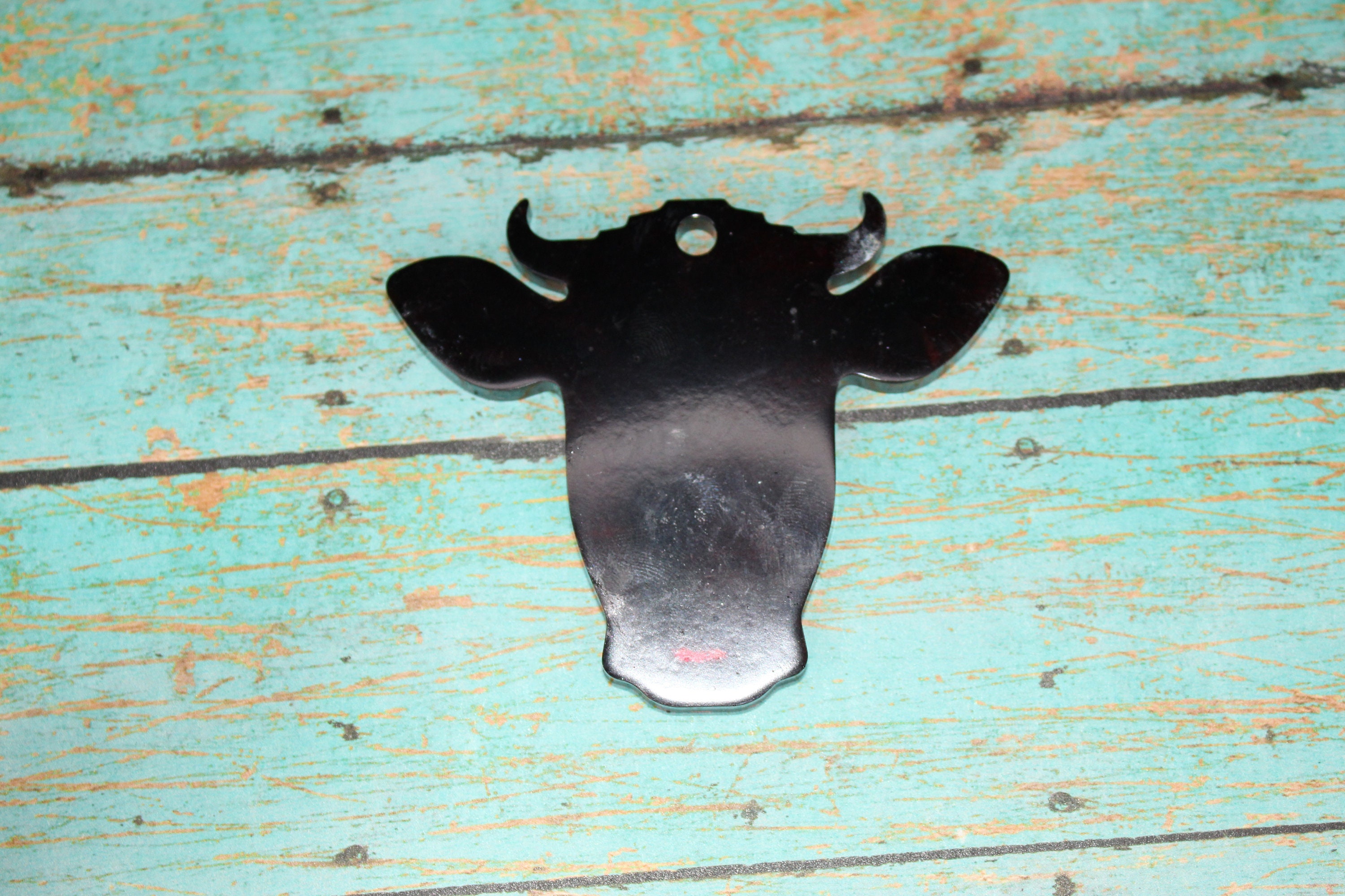 Cow head Keychain Etsy