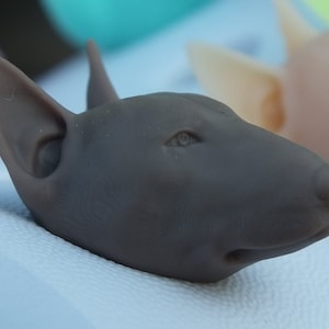 Bull Terrier Dog Head Shoe Charm