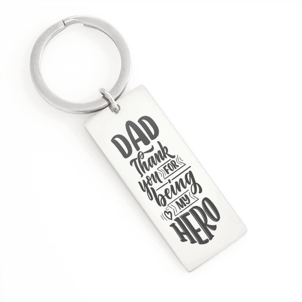 Gift for Dad Engraved Keyring Dad's Birthday Fathers Day Etsy