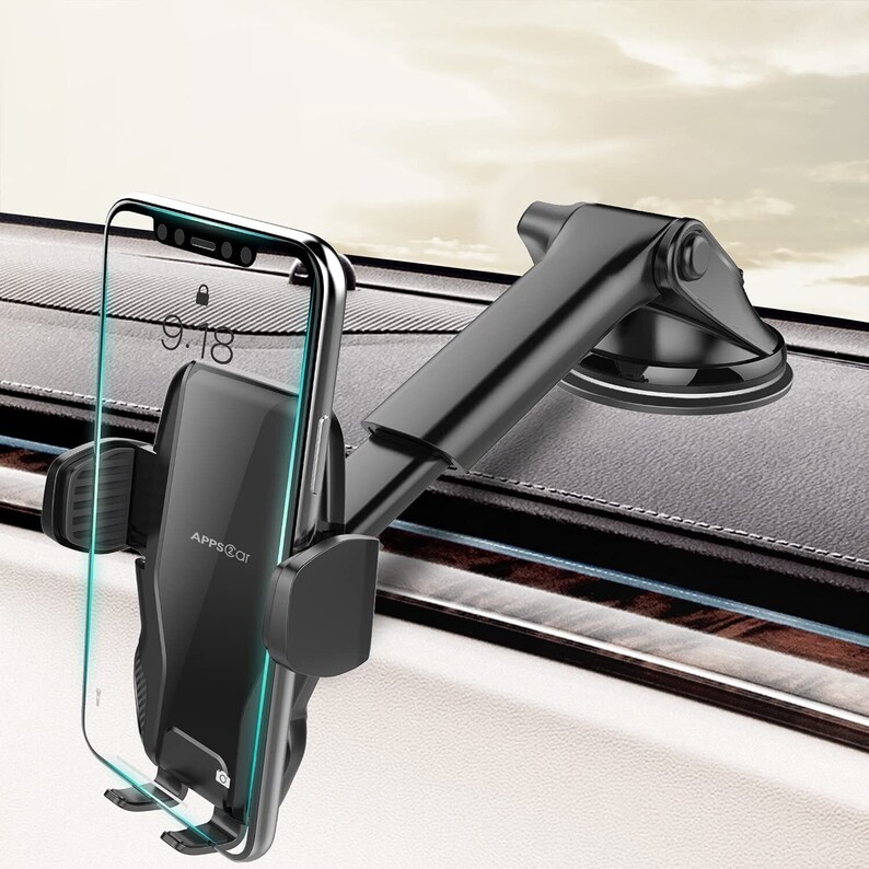 Apps2car Universal Dashboard Windshield Phone Mount for Car, Sturdy