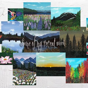 Sunset Art, Prairie sky painting, Impressionistic Art, Vivid sky art, Sunset painting, Clouds Painting, Round Canvas Art, Landscape Artwork image 6