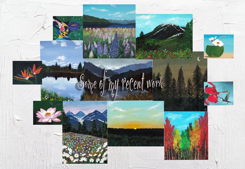 Sunset Art, Prairie sky painting, Impressionistic Art, Vivid sky art, Sunset painting, Clouds Painting, Round Canvas Art, Landscape Artwork image 6