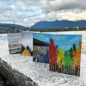 Ensemble varié de cartes de voeux, Assortiment de cartes de voeux, Paquet de cartes mystères, Lot de cartes de voeux, Cartes de voeux artistiques, Cartes vierges, Cartes d'artiste