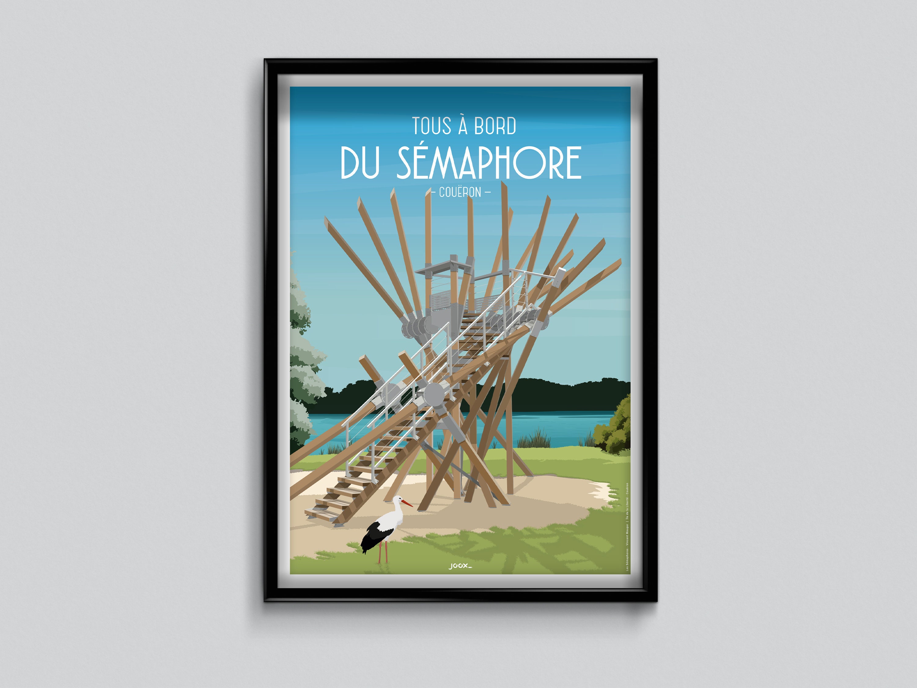 Affiches A2 - Les Sémaphores Vincent Mauger Couëron, Île de La Liberté