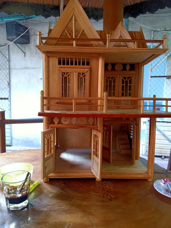 A Beautiful Custom Bamboo House Model Etsy Canada A Beautiful Custom Bamboo House Model Etsy Canada