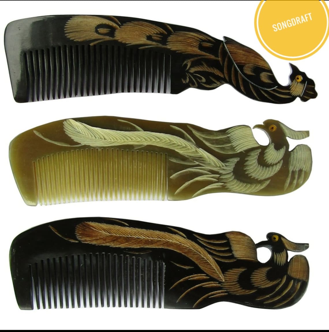 Buffalo Horn Comb Horn Hair CombHorn Comb Women Etsy