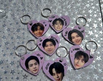 BTS Rhinestone Concert Keychain