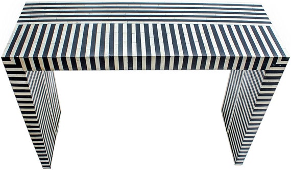 Black white console table deals