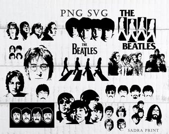 Die Beatles Silhouette SVG Bundle | Rock Band Vektorgrafik (Digitaler Download)