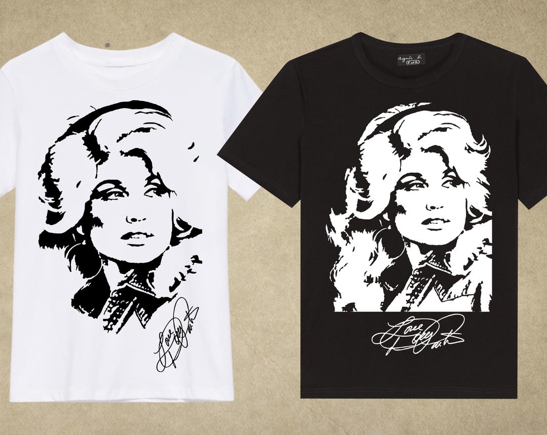 Dolly Parton Silhouette Vector Clipart | Country Music Art (digital