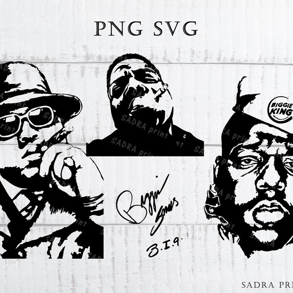 T-shirt Grand Format Biggie Smalls - Impression 3D Par Sublimation, Taille L
