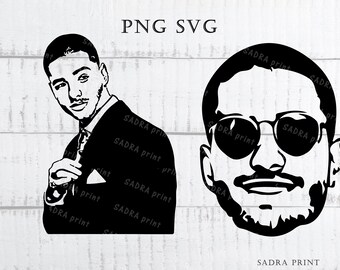 Maluma Silhouette, Wall Art Print Files (Digital Download)