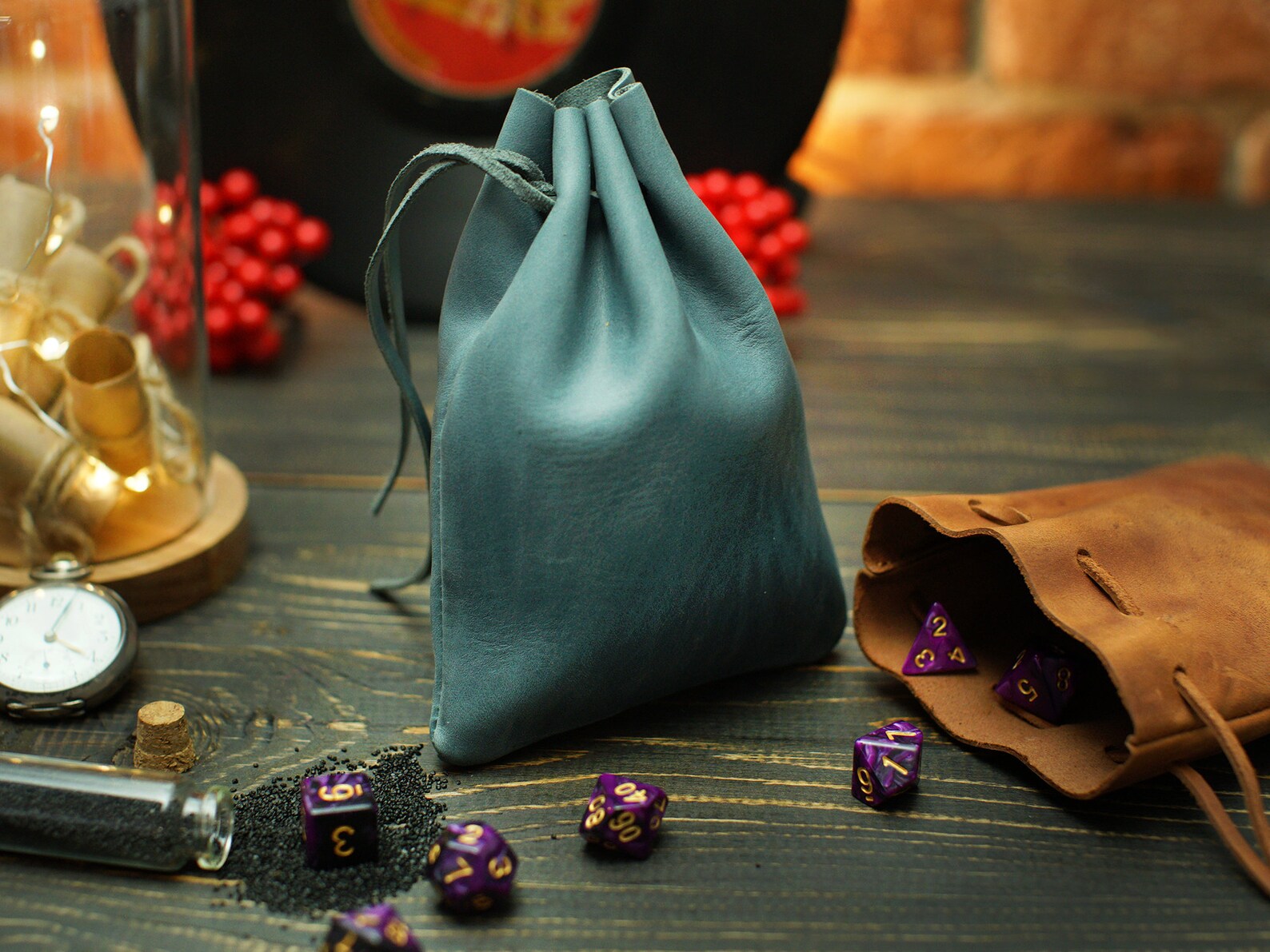 Personalized Dnd Dice Pouch Leather Dnd Dice Bag Gifts for Etsy