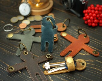 Porte-clés en cuir humain, porte-clés gravé, cadeaux personnalisés pour elle, porte-clés gravé pour femmes, porte-clés mignons pour hommes