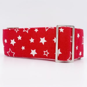 John Philip Starsa 4th of July martingale collar, greyhound collar, sighthound collar