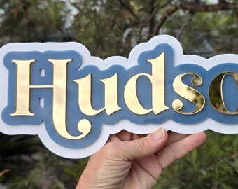 Personalized 3D Acrylic Name Sign - Layered Nursery Decor