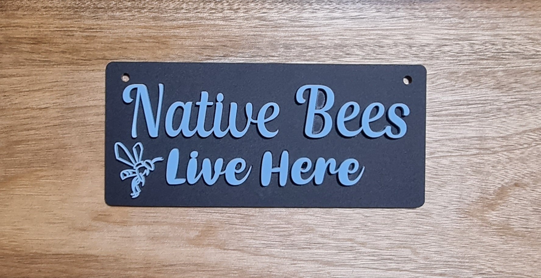 Wildebees Sign Dual Layer Australian Native Bee Sign, Native Bees Live Here - Etsy ...