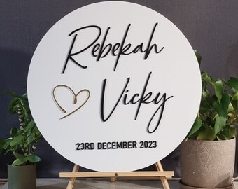 Custom Acrylic Event Signage for Weddings, Engagements and special events