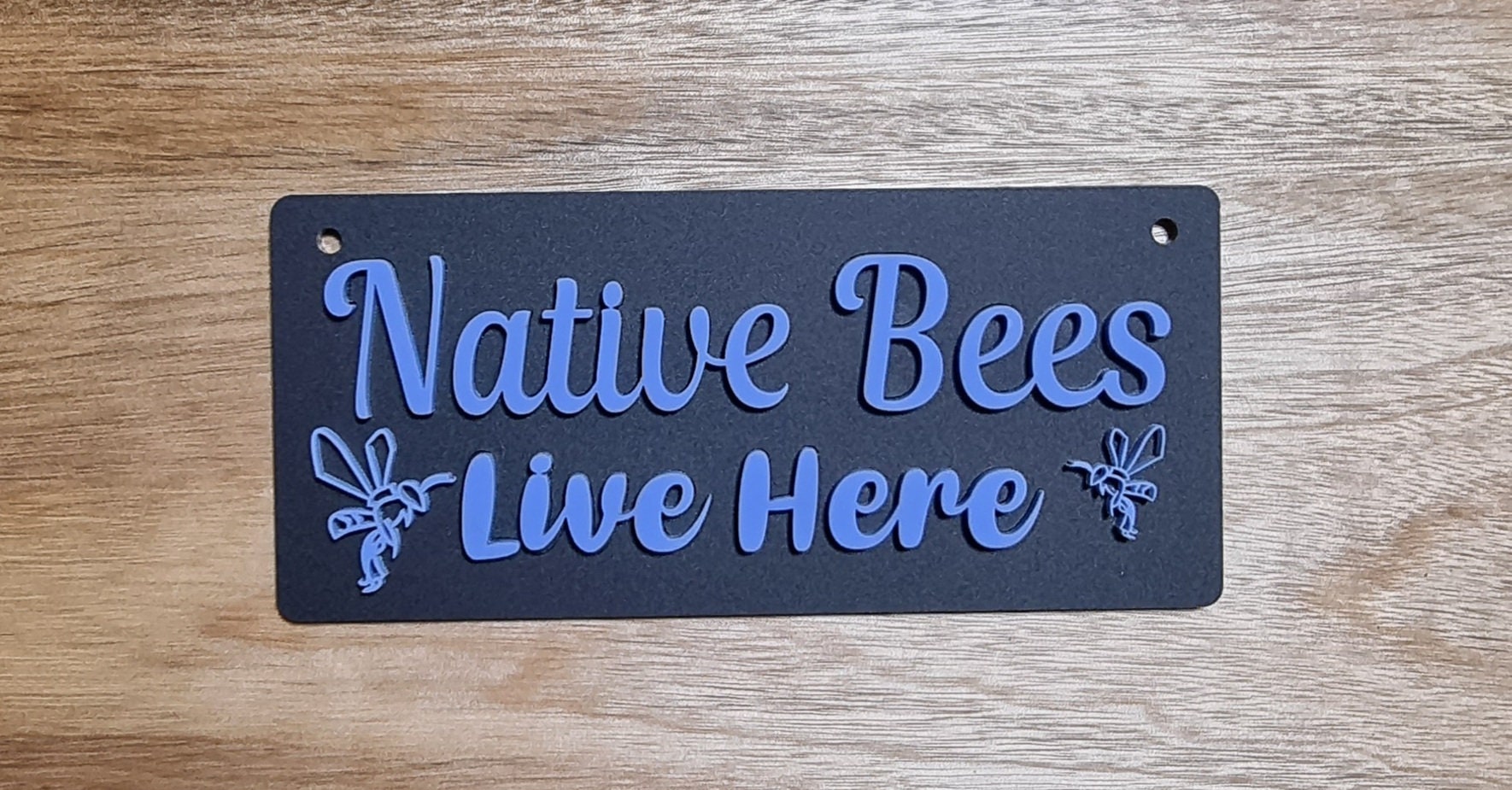 Wildebees Sign Dual Layer Australian Native Bee Sign, Native Bees Live Here - Etsy ...
