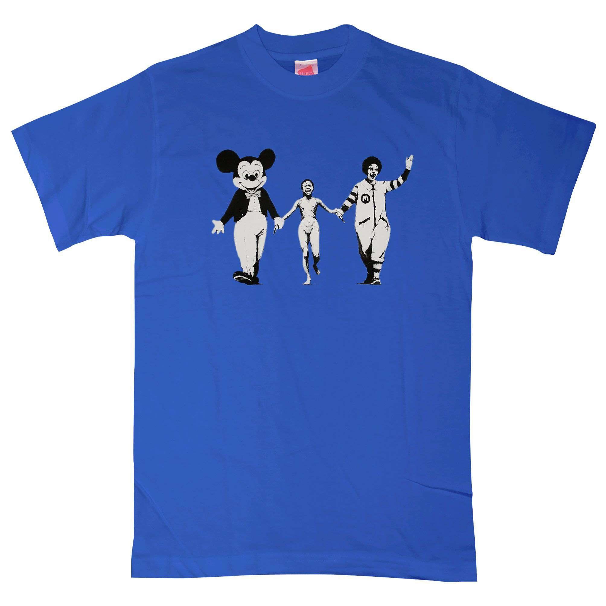 Banksy T-shirt Ronald and Mickey - Etsy