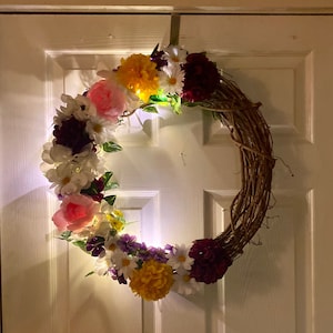 LED Wilde Bloemenkrans