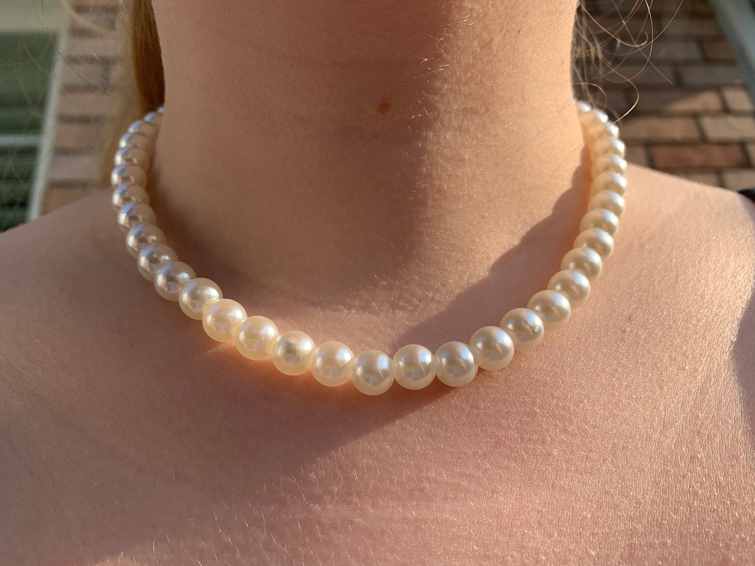 Pearl Necklace/Choker Necklace Etsy