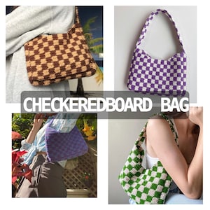 Checkeredboard crochet bag | 90’s bag