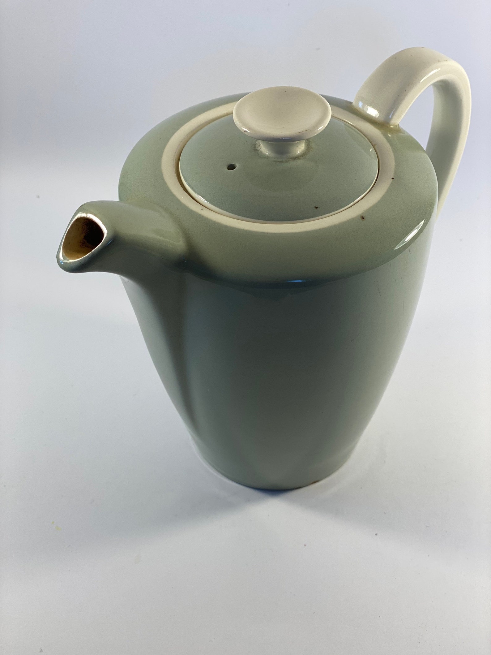 1950s Poole Pottery celadon coffee pot Etsy