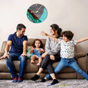 Epoxy Wall Clock, Wood Wall Clock, Wall Hanging Clock , Clock For Home, Office Clock, Drawing Room Clock, Time Clock, Resin Clock,Wood Clock