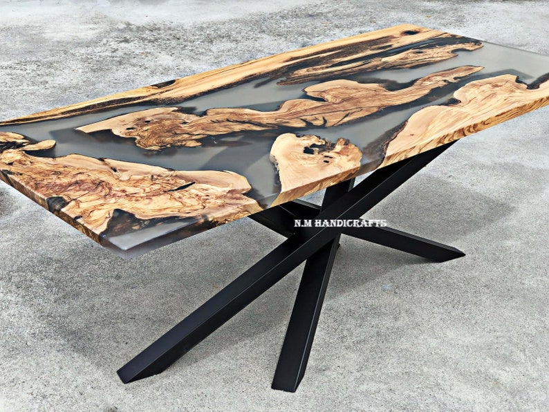 The 9 Best Black Epoxy Resin Table Top Reviews in 2021 1 Epoxy Resin Table Handmade Custom Made & Design Luxury Dining Table, Epoxy Resin Dining Table