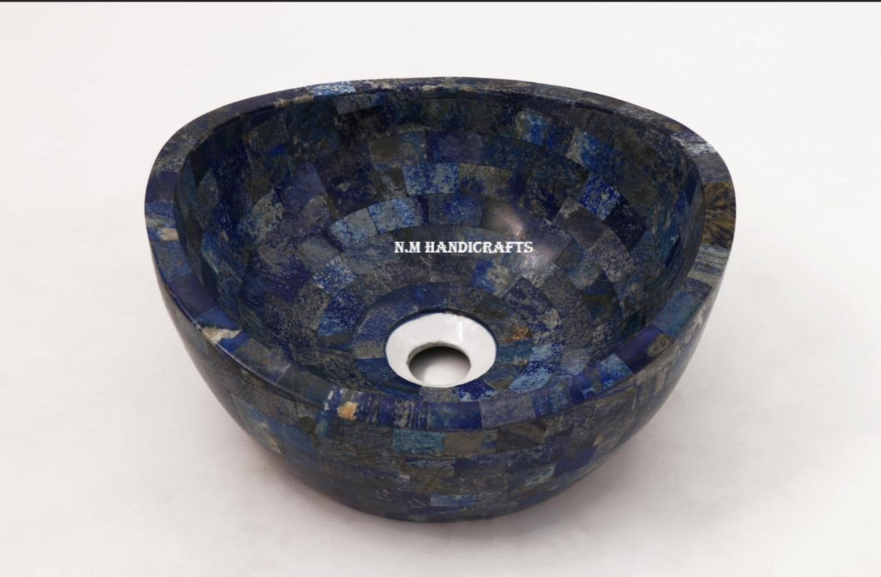 Lapis Lazuli Wash Basin, Bathroom & Kitchen Sink, Marble Sink, Dinning Room Wash Basin, Marble Counter Top, Random Work,Bathroom Accessories