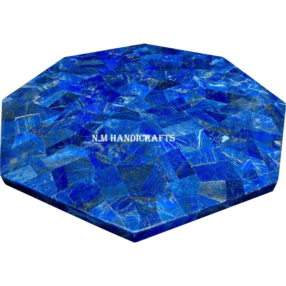 12 “ Marble Lapis Lazuli Table Top, Roman Ancient Style Decor Art, Coffee Table Top Mosaic Marquetry Art, coffee/end/side/dinning table top
