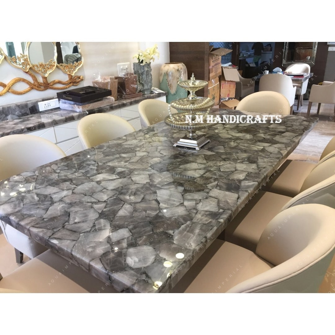 Smoky Quartz Table Top Dining Table Top Grey Quartz Table Coffee Table Top Center Table Smoky Quartz Slabs Counter Top Hallway Table Etsy