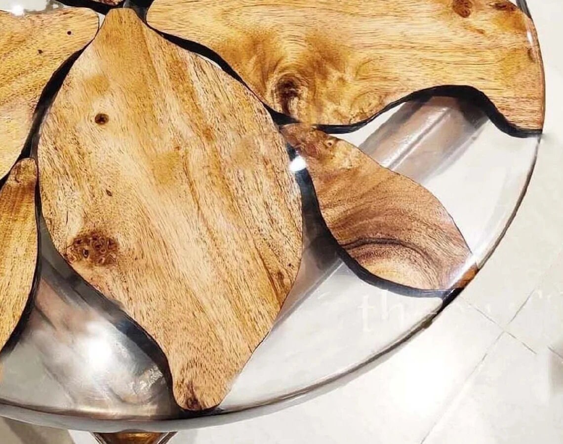 Clear Resin Coffee Table Epoxy Table Transparent Table Top Etsy